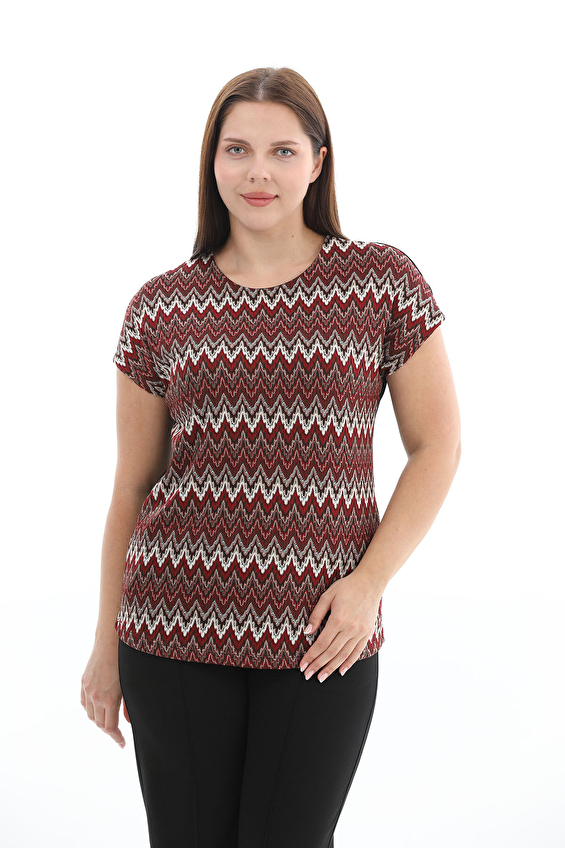 Shefame Yuvarlak Yaka Regular Fit Yarasa Kol Kadın Bluz 2614KK110703 Bordo Shefame Yuvarlak Yaka Regular Fit Yarasa Kol Kadın Bluz 2614KK110703 Bordo