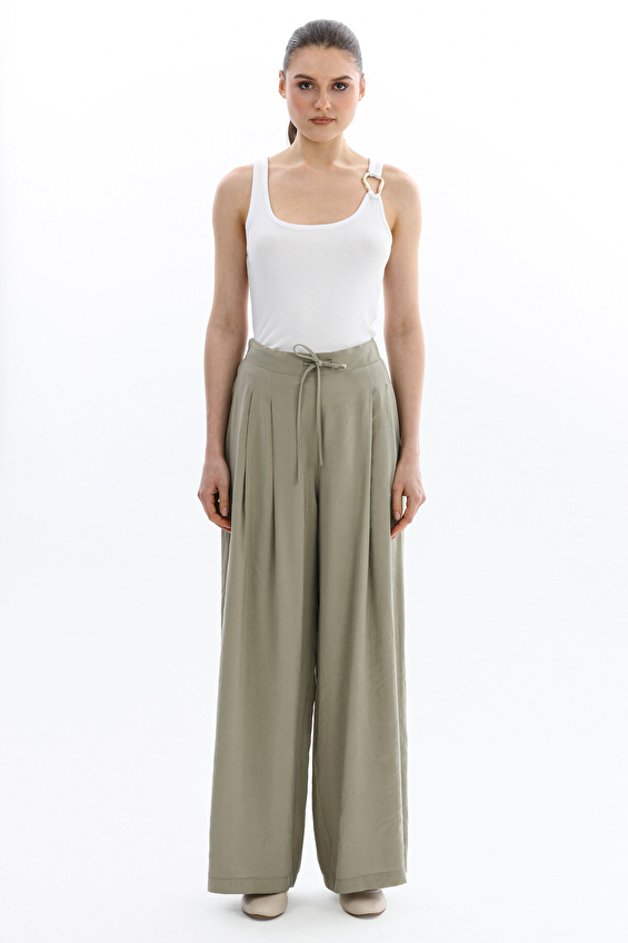 Shefame Geniş/Wide Geniş / Wide Normal Kadın Pantolon 2614KK104721 Haki Shefame Geniş/Wide Geniş / Wide Normal Kadın Pantolon 2614KK104721 Haki