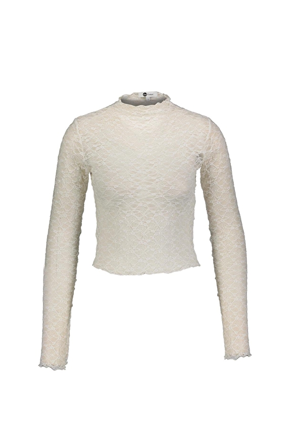 Shefame Bisiklet Yaka Slim Uzun Kol Slim Fit Kadın Bluz 2614KK110821 Ekru Shefame Bisiklet Yaka Slim Uzun Kol Slim Fit Kadın Bluz 2614KK110821 Ekru