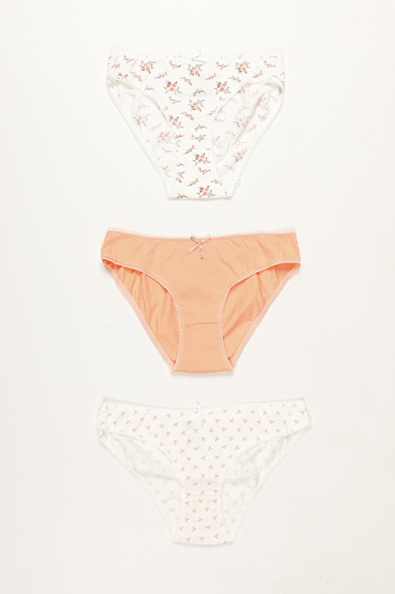 Shefame Pamuklu Normal Bel Slip Kadın 3'lü Külot 2113I130014MD Renkli Shefame Pamuklu Normal Bel Slip Kadın 3'lü Külot 2113I130014MD Renkli