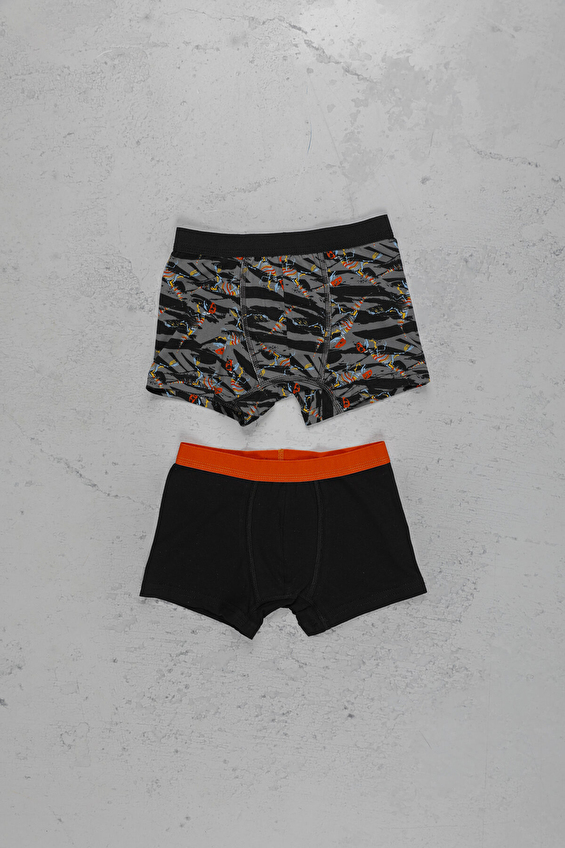 Funfair Normal Bel Erkek Çocuk İkili Desenli Boxer 2223EC15MD Turuncu Funfair Normal Bel Erkek Çocuk İkili Desenli Boxer 2223EC15MD Turuncu