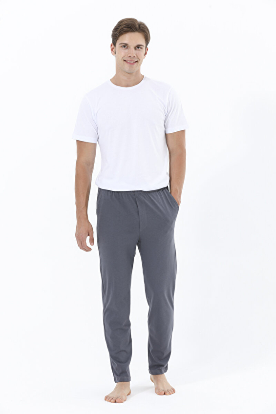 Finesuits Regular Fit Düz Paça Normal Bel Erkek Pijama Altı 241ETA1001 Antrasit Finesuits Regular Fit Düz Paça Normal Bel Erkek Pijama Altı 241ETA1001 Antrasit