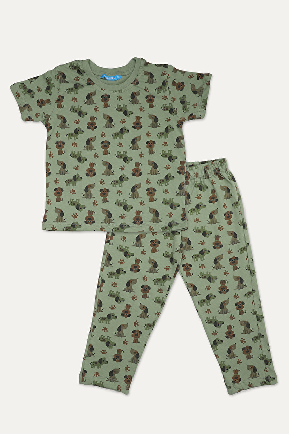 Funfair Erkek Çocuk Kısa Kollu Full Baskılı Pijama Takımı 251EC05PL Funfair Erkek Çocuk Kısa Kollu Full Baskılı Pijama Takımı 251EC05PL