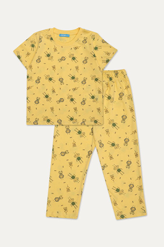 Funfair Erkek Çocuk Kısa Kollu Full Baskılı Pijama Takımı 251EC06PL Funfair Erkek Çocuk Kısa Kollu Full Baskılı Pijama Takımı 251EC06PL