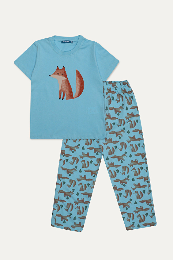 Funfair Erkek Çocuk Kısa Kollu Baskılı Pijama Takımı 251EC07PL Funfair Erkek Çocuk Kısa Kollu Baskılı Pijama Takımı 251EC07PL