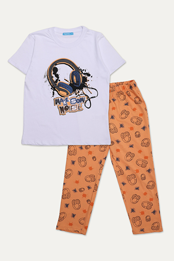 Funfair Erkek Çocuk Kısa Kollu Baskılı Pijama Takımı 251EC08PL Funfair Erkek Çocuk Kısa Kollu Baskılı Pijama Takımı 251EC08PL