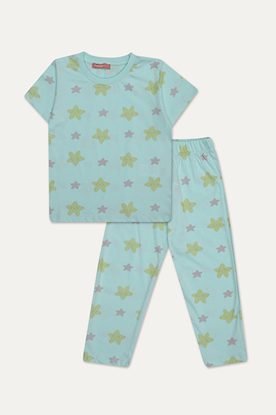 Funfair Kız Çocuk Kısa Kollu Full Baskılı Pijama Takımı 251KC04PL Funfair Kız Çocuk Kısa Kollu Full Baskılı Pijama Takımı 251KC04PL