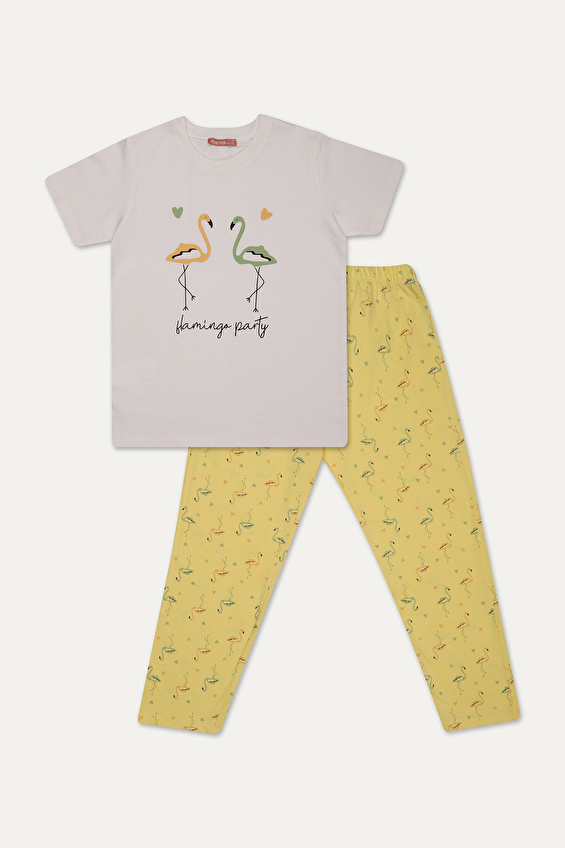Funfair Kız Çocuk Kısa Kollu Baskılı Pijama Takımı 251KC08PL Funfair Kız Çocuk Kısa Kollu Baskılı Pijama Takımı 251KC08PL