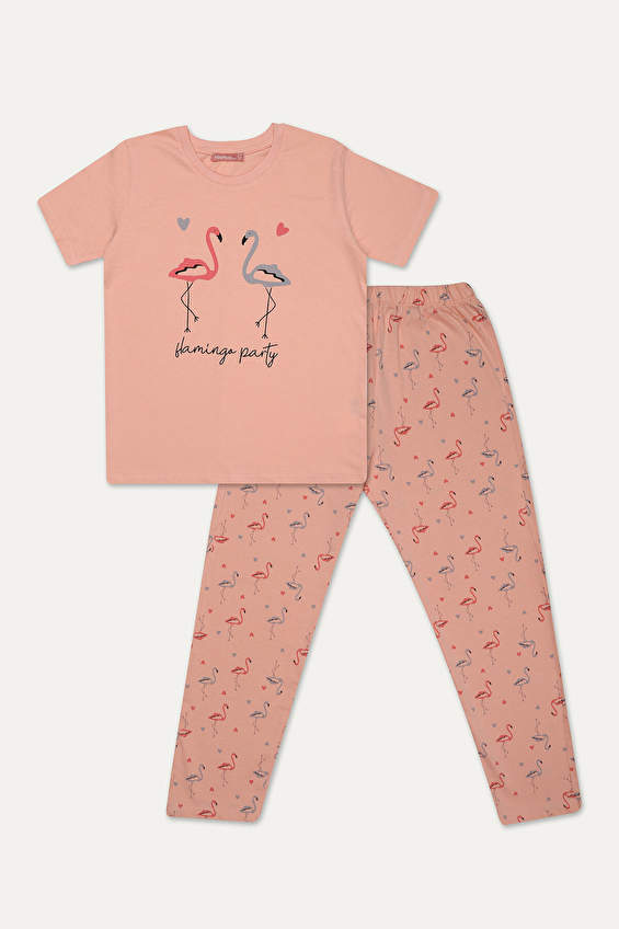 Funfair Kız Çocuk Kısa Kollu Baskılı Pijama Takımı 251KC08PL Funfair Kız Çocuk Kısa Kollu Baskılı Pijama Takımı 251KC08PL