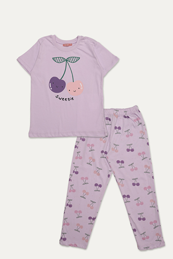 Funfair Kız Çocuk Kısa Kollu Baskılı Pijama Takımı 251KC09PL Funfair Kız Çocuk Kısa Kollu Baskılı Pijama Takımı 251KC09PL