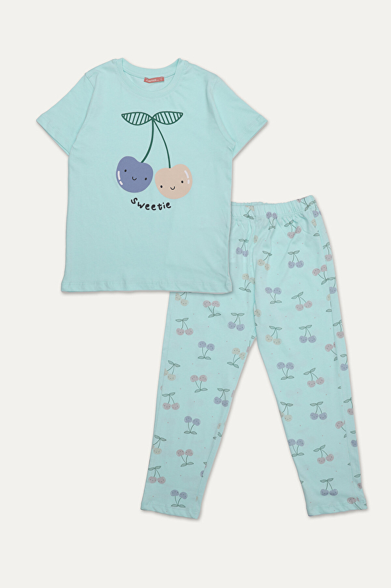 Funfair Kız Çocuk Kısa Kollu Baskılı Pijama Takımı 251KC09PL Funfair Kız Çocuk Kısa Kollu Baskılı Pijama Takımı 251KC09PL