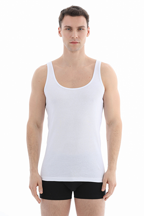 Cottons & Clouds Erkek Cottons&Clouds İkili Ribanalı U Yaka Kalın Askılı Atlet CC9485 Beyaz/beyaz Cottons & Clouds Erkek Cottons&Clouds İkili Ribanalı U Yaka Kalın Askılı Atlet CC9485 Beyaz/beyaz