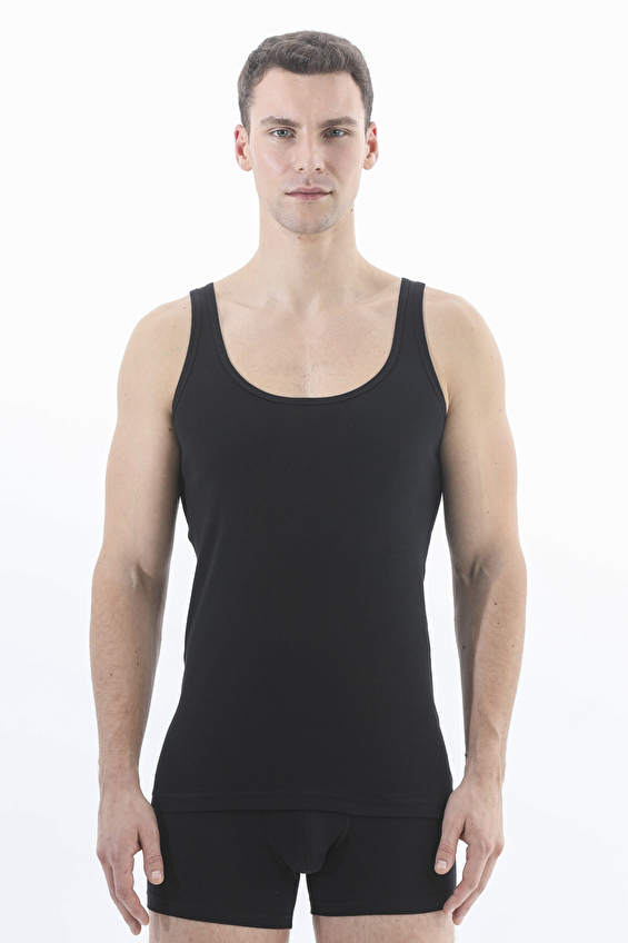 Cottons & Clouds Erkek Cottons&Clouds İkili Ribanalı U Yaka Kalın Askılı Atlet CC9485 Siyah/siyah Cottons & Clouds Erkek Cottons&Clouds İkili Ribanalı U Yaka Kalın Askılı Atlet CC9485 Siyah/siyah