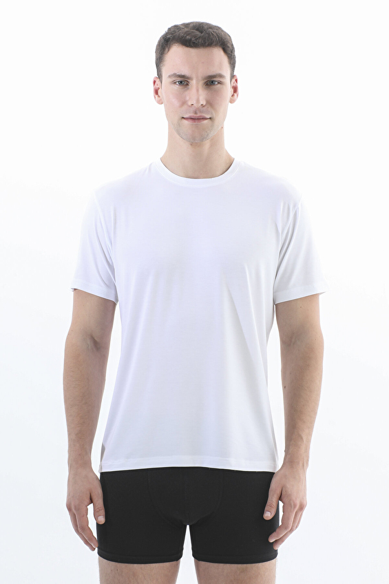 Cottons & Clouds Erkek Cottons&Clouds Tekli Bisiklet Yaka Kısa Kollu Modal Fanila CC9306 Beyaz Cottons & Clouds Erkek Cottons&Clouds Tekli Bisiklet Yaka Kısa Kollu Modal Fanila CC9306 Beyaz