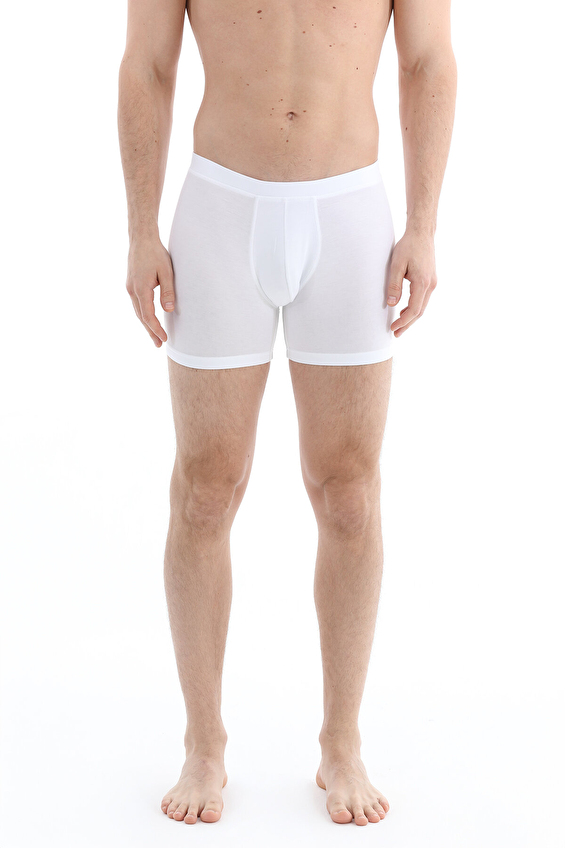 Cottons & Clouds Erkek Cottons&Clouds Tekli Normal Bel Modal Boxer CC9313 Beyaz Cottons & Clouds Erkek Cottons&Clouds Tekli Normal Bel Modal Boxer CC9313 Beyaz