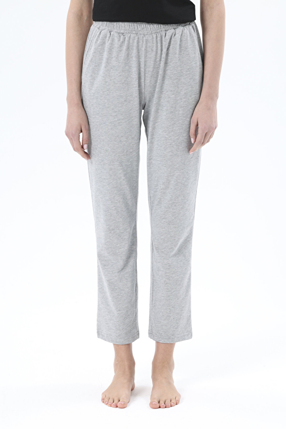 Shefame Regular Fit Pamuk-Polyester Karışım Düz Paça Normal Bel Kadın Melanj Likralı Süprem Pijama Altı 251KTA27HY Gri melanj Shefame Regular Fit Pamuk-Polyester Karışım Düz Paça Normal Bel Kadın Melanj Likralı Süprem Pijama Altı 251KTA27HY Gri melanj