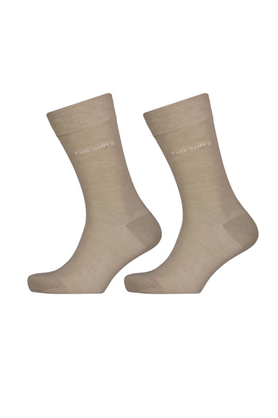 Finesuits Bambu Erkek İkili Soket Çorap 251AYT2 Bej Finesuits Bambu Erkek İkili Soket Çorap 251AYT2 Bej