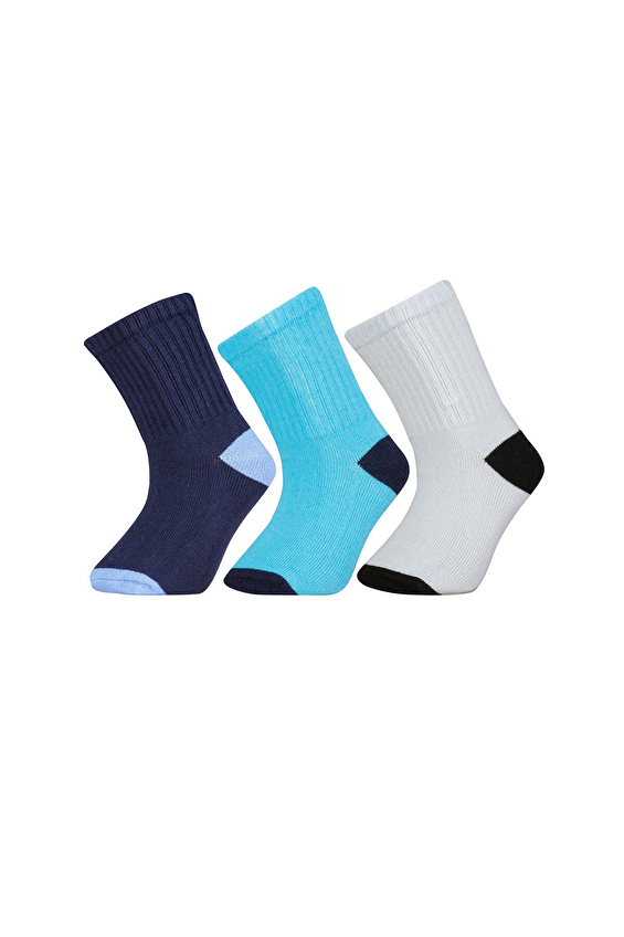 Funfair Soket Erkek Çocuk Üçlü Desenli Pamuklu Çorap 251EC15BS Mavi/lacivert Funfair Soket Erkek Çocuk Üçlü Desenli Pamuklu Çorap 251EC15BS Mavi/lacivert