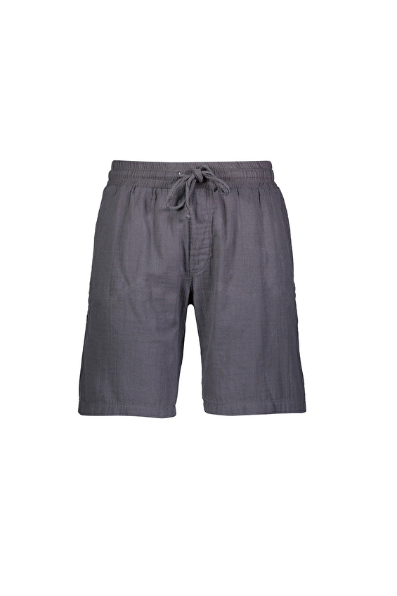 First Company Beli Lastikli Düz Paça Loose Fit Erkek Müslin Şort 251E03OD Antrasit First Company Beli Lastikli Düz Paça Loose Fit Erkek Müslin Şort 251E03OD Antrasit