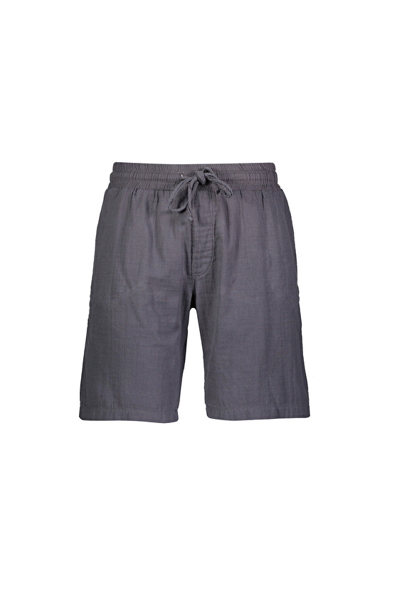First Company Beli Lastikli Düz Paça Loose Fit Erkek Müslin Şort 251E03OD Antrasit First Company Beli Lastikli Düz Paça Loose Fit Erkek Müslin Şort 251E03OD Antrasit