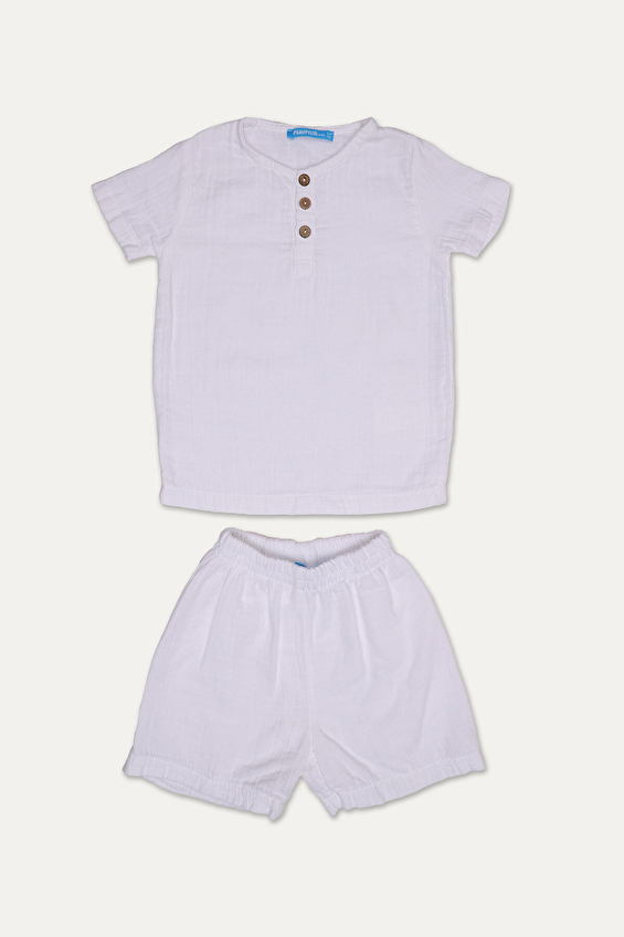 Funfair Erkek Çocuk Kısa Kollu Müslin Şort Takım 251EC1OD Funfair Erkek Çocuk Kısa Kollu Müslin Şort Takım 251EC1OD