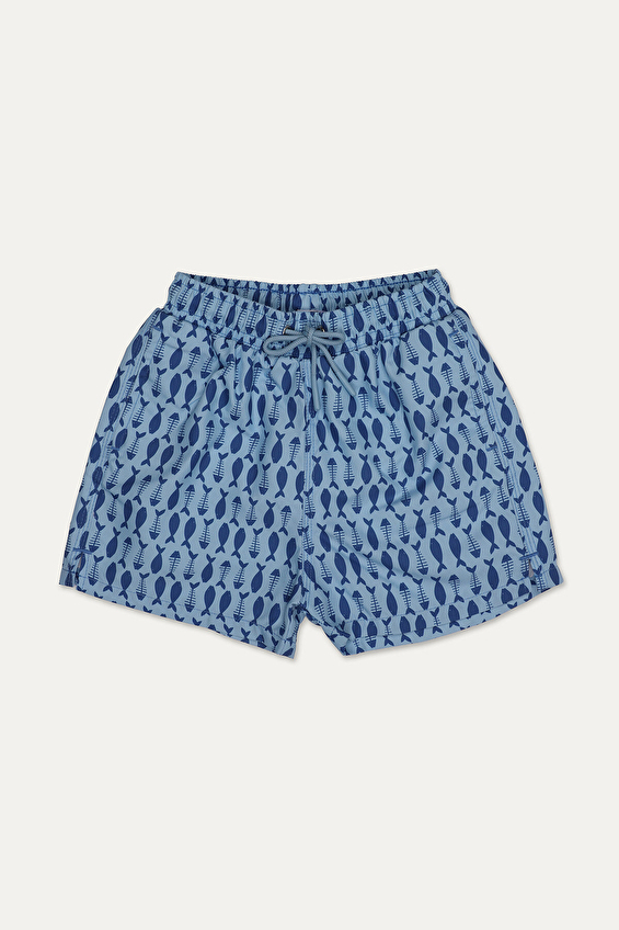 Funfair Regular Fit Beli Lastikli Polyester Bağlamalı Erkek Çocuk Balık Baskılı Mayo Şort 251EC004NR Turkuaz Funfair Regular Fit Beli Lastikli Polyester Bağlamalı Erkek Çocuk Balık Baskılı Mayo Şort 251EC004NR Turkuaz