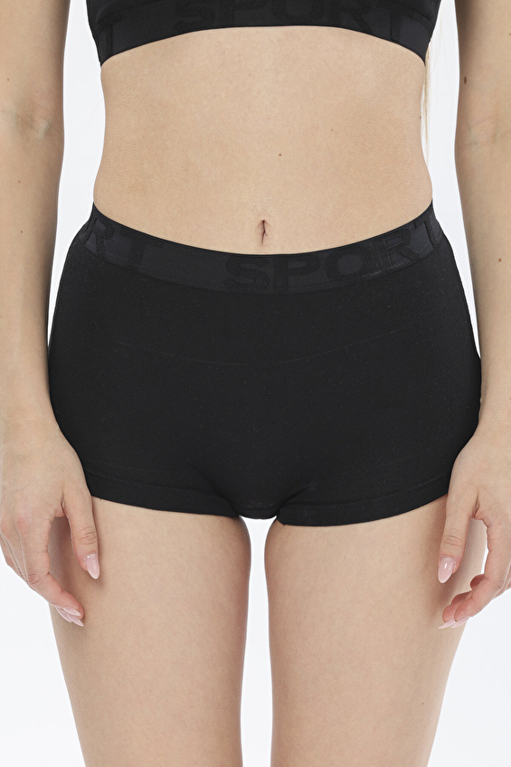 First Company Kadın İkili Boxer 251K3005MB Siyah First Company Kadın İkili Boxer 251K3005MB Siyah