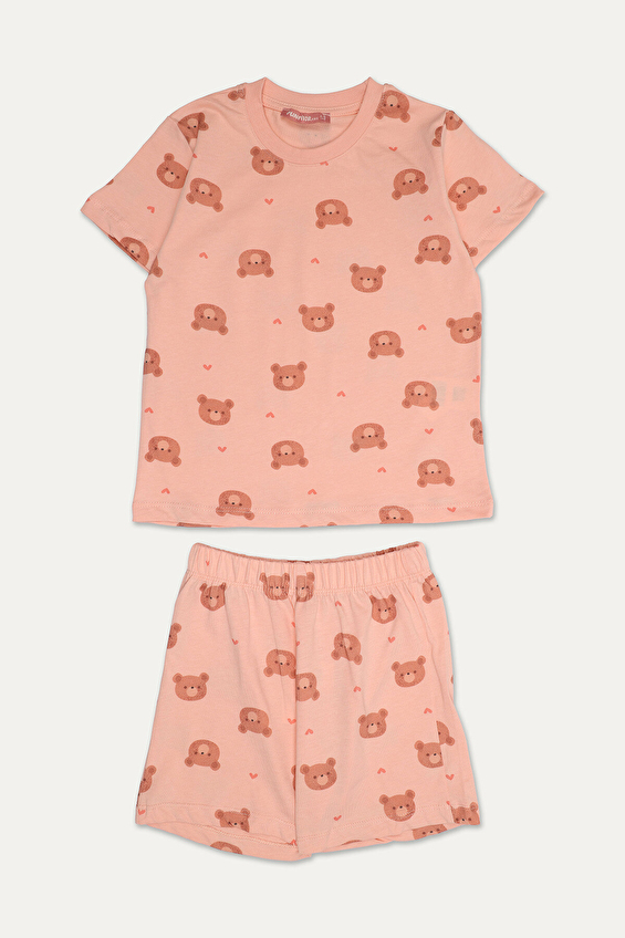 Funfair Kız Çocuk Ayıcık Baskılı Kısa Kollu Şort Takımı Funfair Kız Çocuk Ayıcık Baskılı Kısa Kollu Şort Takımı