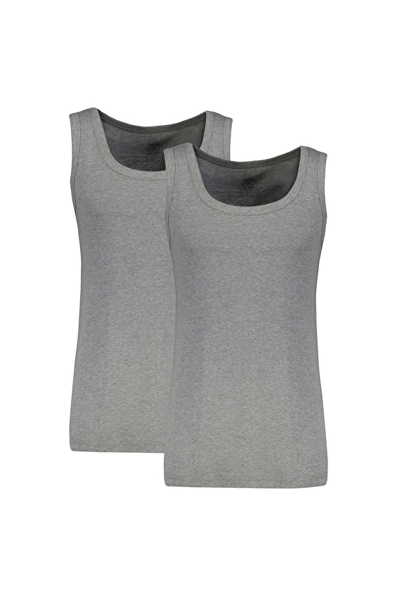 First Company Erkek U Yaka Ribana İkili Atlet 251E6003OM Gri melanj First Company Erkek U Yaka Ribana İkili Atlet 251E6003OM Gri melanj