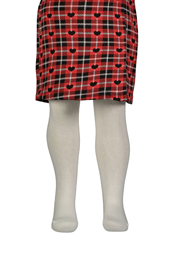 Funfair Kız Çocuk Düz Külotlu Çorap 252ST210KC Ekru