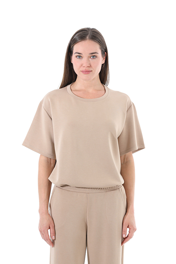 Shefame Palazzo Paça Lastikli Bel Rahat Fit Kadın Palazzo Eşofman Altı 252K7005TR Bej Shefame Palazzo Paça Lastikli Bel Rahat Fit Kadın Palazzo Eşofman Altı 252K7005TR Bej