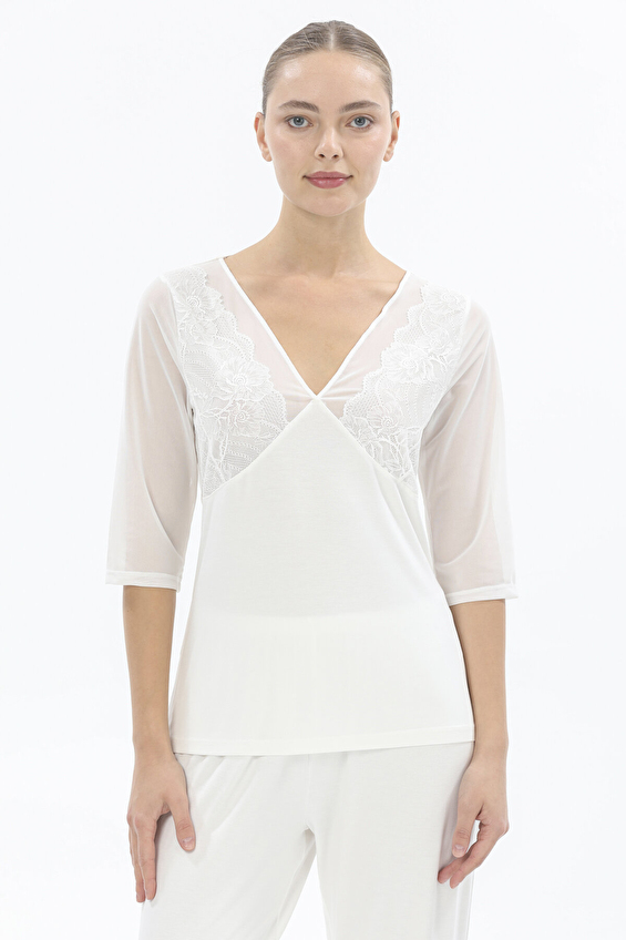 Shefame Regular Fit V Yaka Örme Düz Paça Normal Bel Kadın Pijama Takımı 252K7075SV Ekru Shefame Regular Fit V Yaka Örme Düz Paça Normal Bel Kadın Pijama Takımı 252K7075SV Ekru