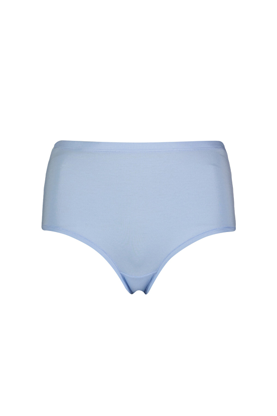 Shefame Yüksel Bel Slim Fit Kadın Modal Slip SF1009 Mavi Shefame Yüksel Bel Slim Fit Kadın Modal Slip SF1009 Mavi