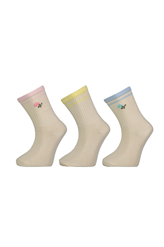 Funfair Kız Çocuk Çorap 252KC502NC Ekru Funfair Kız Çocuk Çorap 252KC502NC Ekru