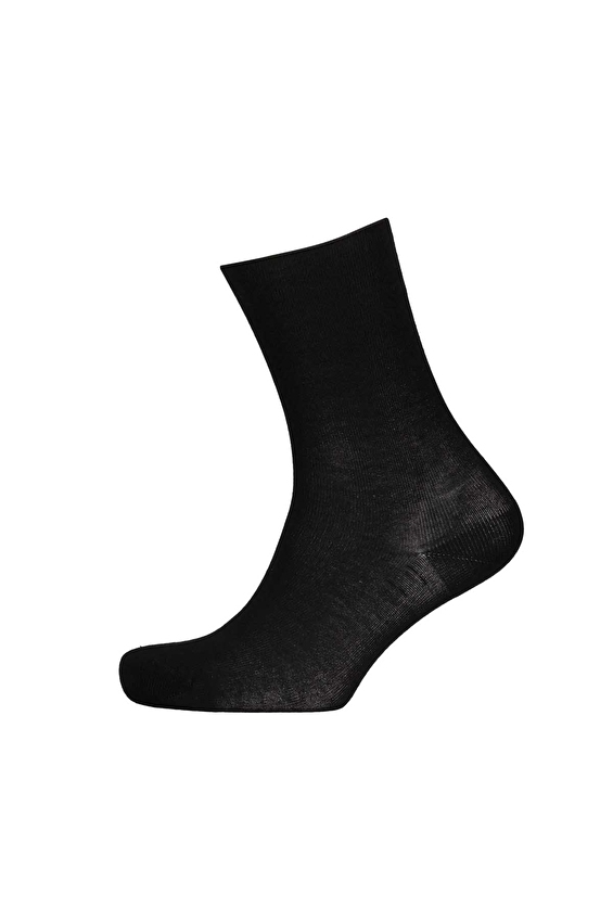 Shefame Kadın Pamuklu Lastiksiz Diyabet Çorabı 252K0518HU Siyah