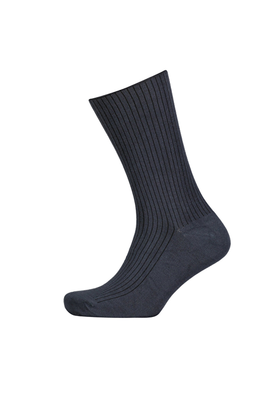 Finesuits Erkek Bambu Lastiksiz Derbi Diyabet Çorabı 252E1234HU Füme