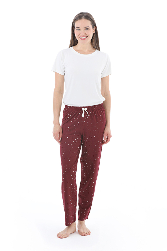 Shefame Kadın Pijama Altı 252K7151PI Bordo Shefame Kadın Pijama Altı 252K7151PI Bordo