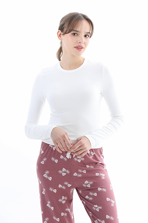 Shefame Kadın Pijama Altı 252K7162PI Pudra Shefame Kadın Pijama Altı 252K7162PI Pudra