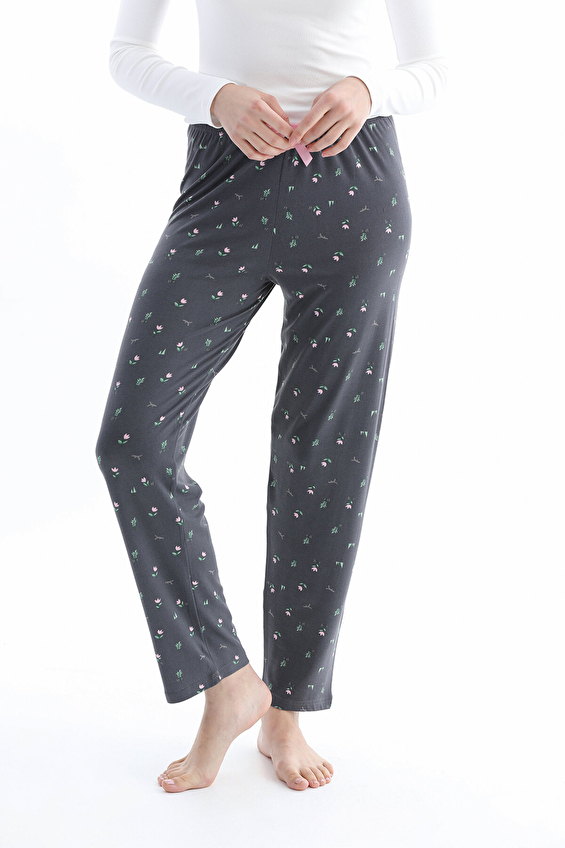 Shefame Kadın Pijama Altı 252K7167PI Füme Shefame Kadın Pijama Altı 252K7167PI Füme