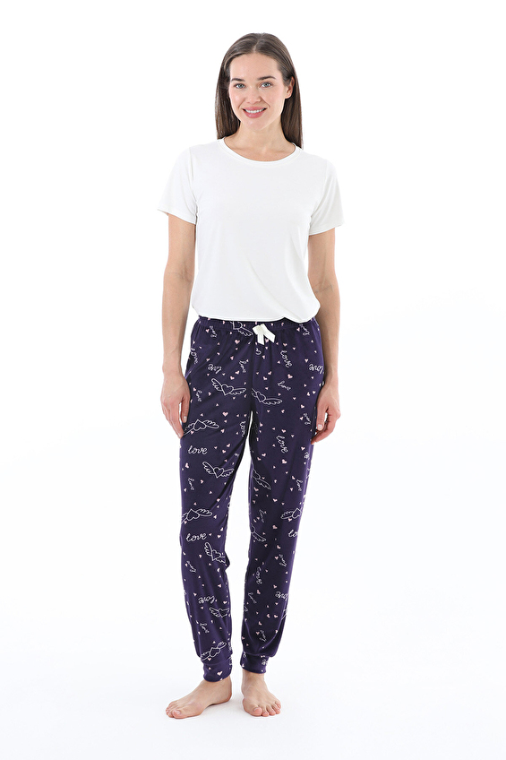 Shefame Kadın Pijama Altı 252K7173PI Mor Shefame Kadın Pijama Altı 252K7173PI Mor