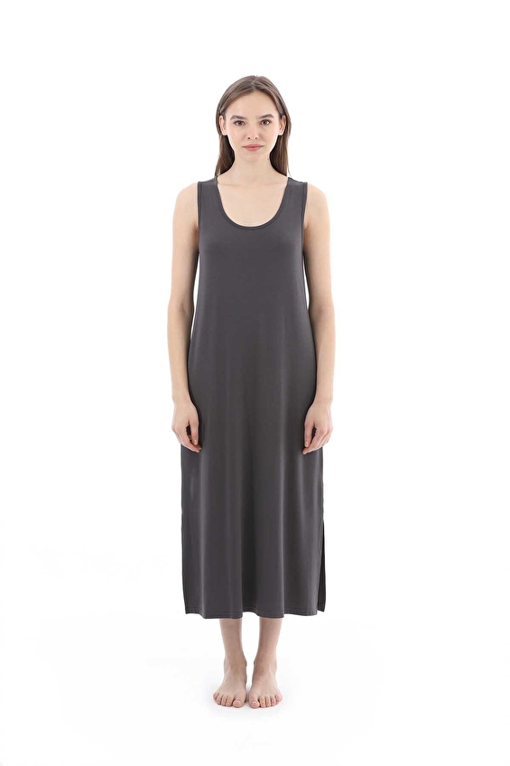 Cottons & Clouds Kadın Ev Elbisesi CC0018 Antrasit Cottons & Clouds Kadın Ev Elbisesi CC0018 Antrasit