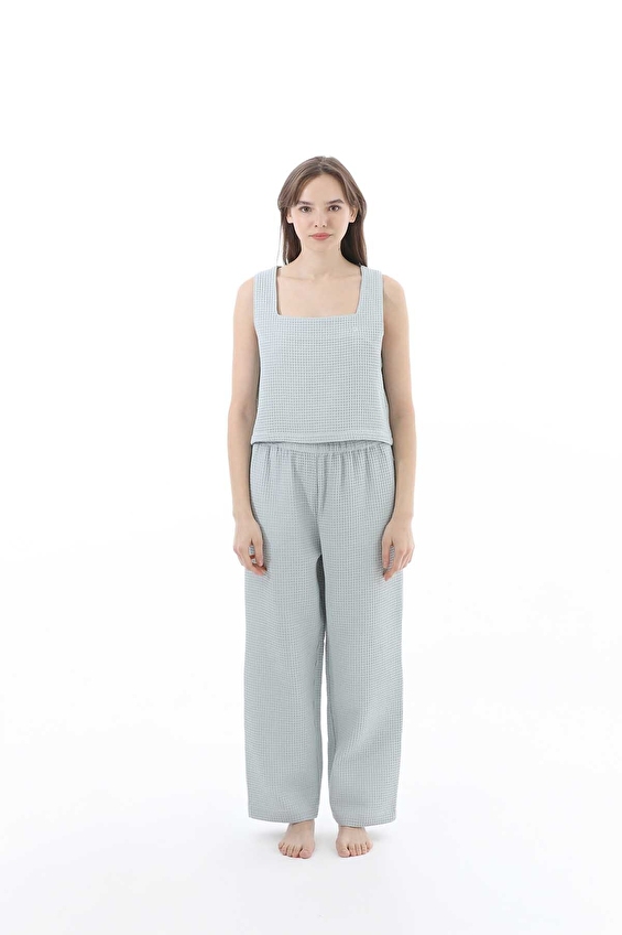 Cottons & Clouds Kadın Pijama Takımı CC7003 Mavi Cottons & Clouds Kadın Pijama Takımı CC7003 Mavi