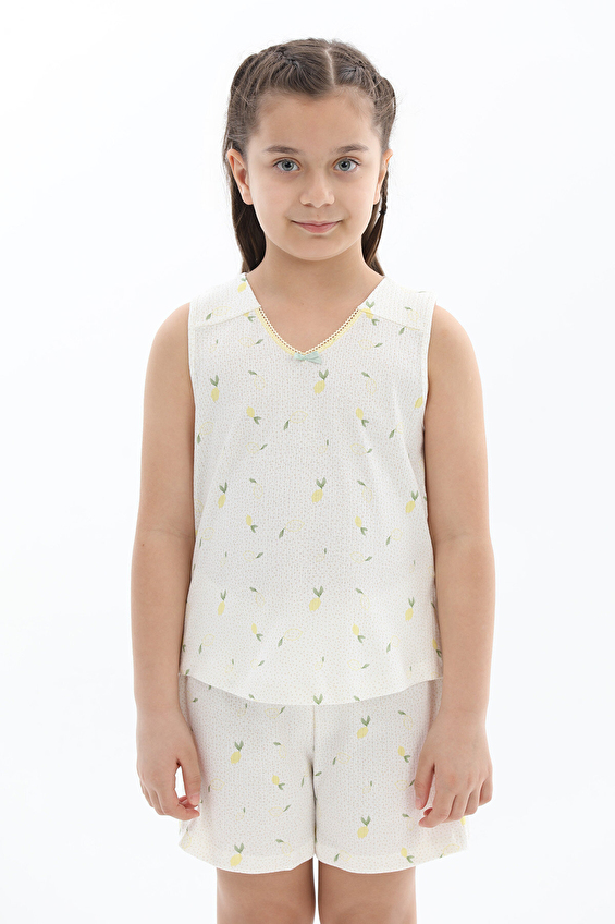 Kız Çocuk Şort Takımı 261KC502SV Kız Çocuk Şort Takımı 261KC502SV