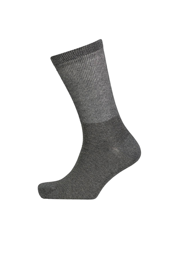 Finesuits Erkek Gümüş Çorap 261E6001G Gri melanj