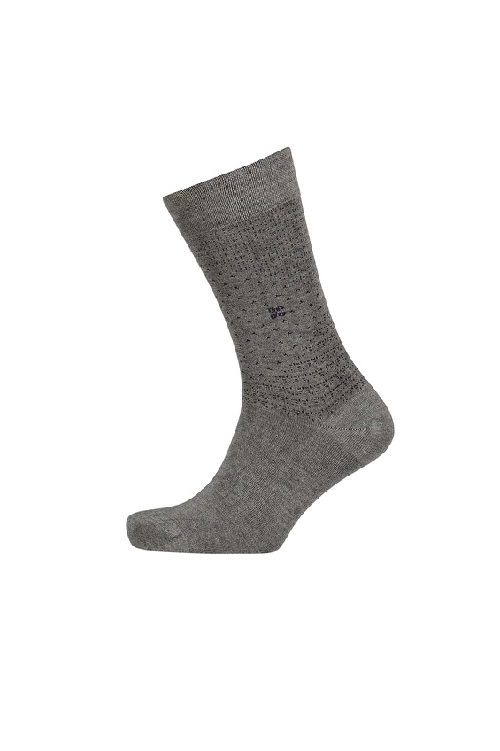 Finesuits Erkek Desenli Çorap 261E1204HU Gri melanj