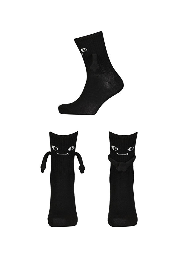 First Company Unisex Elele Tutuşan Çorap 261K1035NC Siyah First Company Unisex Elele Tutuşan Çorap 261K1035NC Siyah