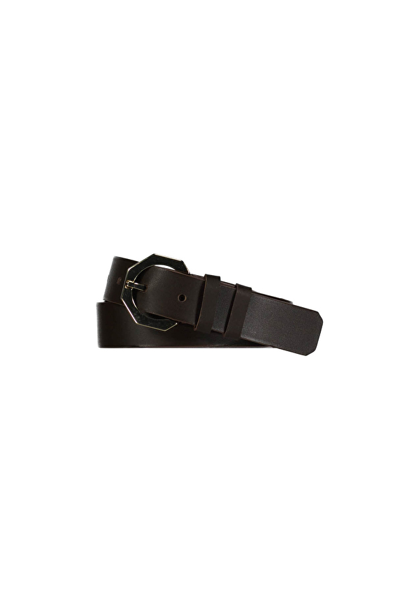 Crew Up Kadın Deri Kemer 26CU576014 Kahve