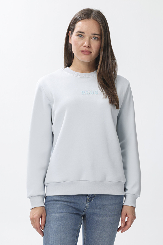First Company Kadın Sweatshirt 2524BS210006 Bebek mavisi First Company Kadın Sweatshirt 2524BS210006 Bebek mavisi