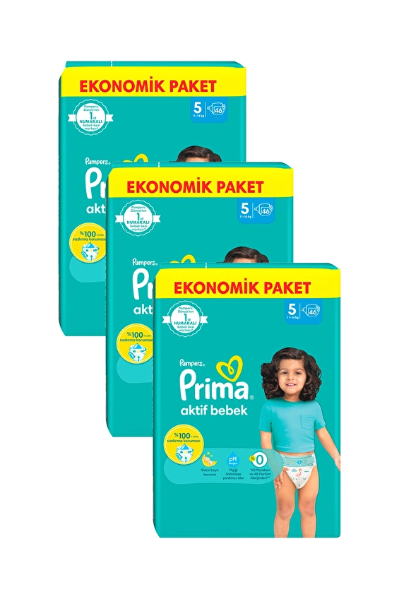 Prima Bebek Bezi Ekonomik Paket Junıor (5) 11-16 Kg 3 x 46lı