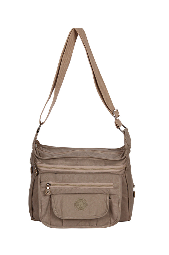 Shefame Fermuarlı Fermuarlı Kadın Çanta 25YSF749MBP21 Vizon Shefame Fermuarlı Fermuarlı Kadın Çanta 25YSF749MBP21 Vizon